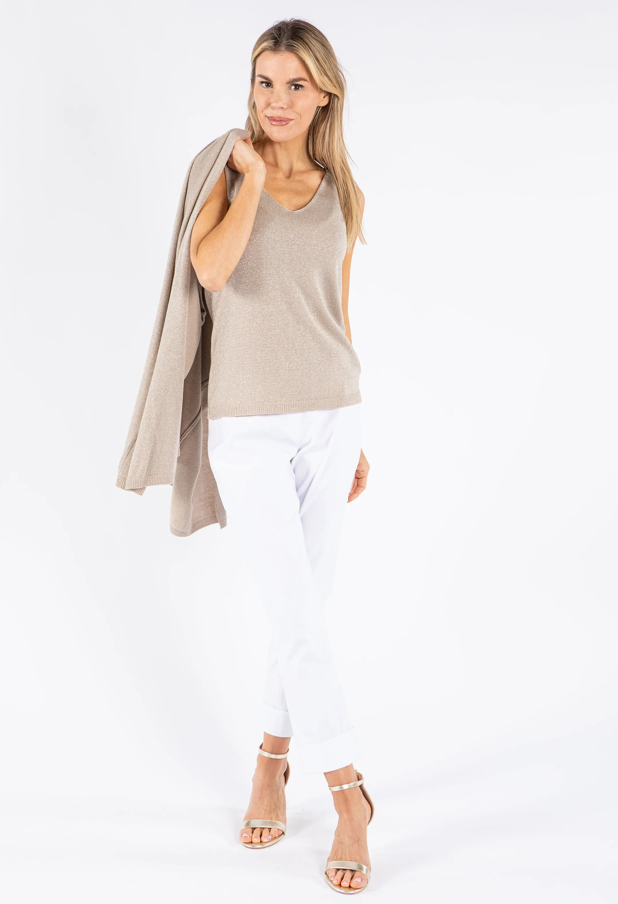 2 Piece Soft Lurex Knit