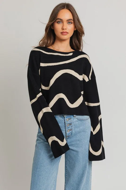 All Swirled Up Sweater Top