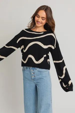 All Swirled Up Sweater Top