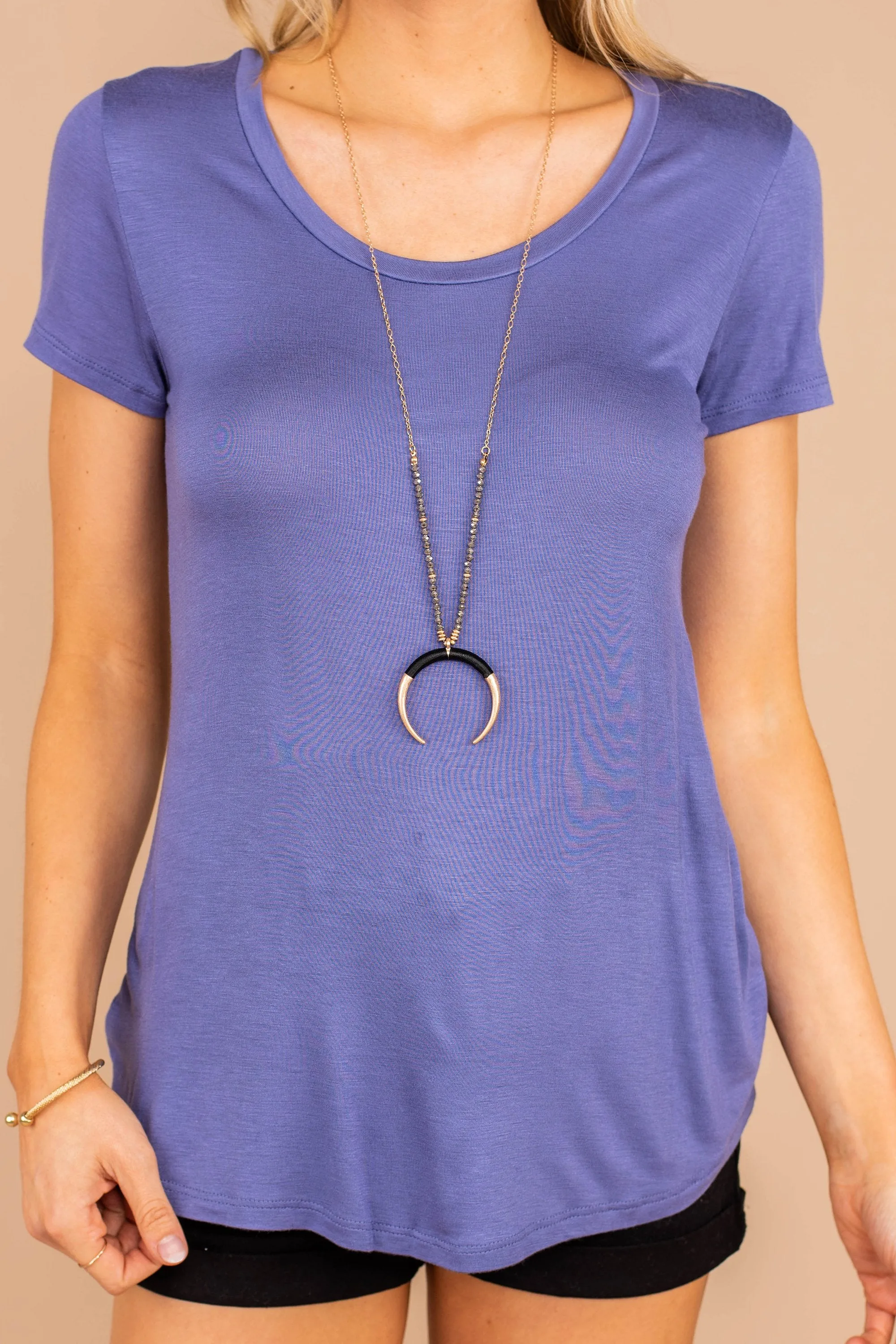 Arms Wide Open Washed Blue Top