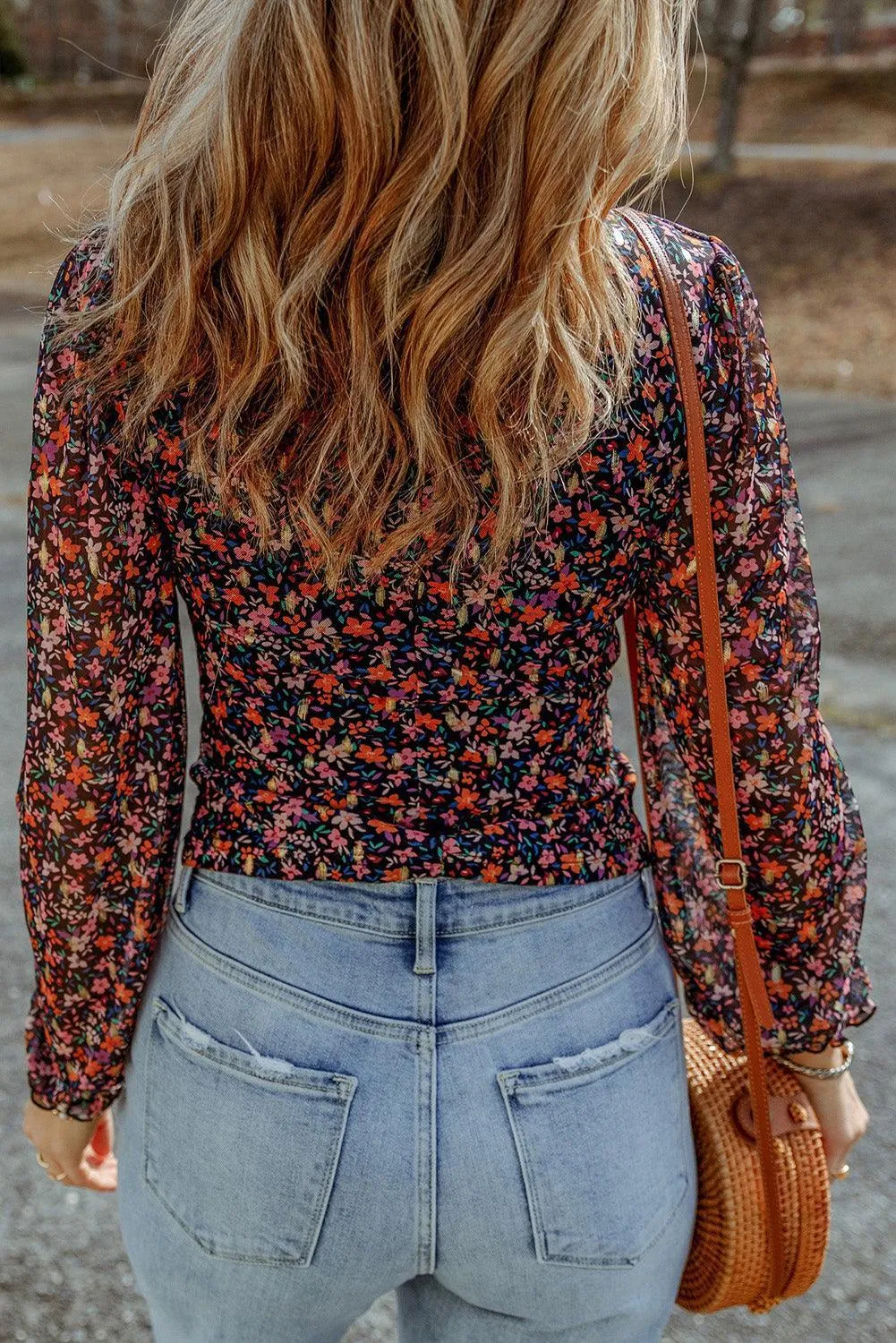 Bloom In Style Long Sleeve Floral Blouse