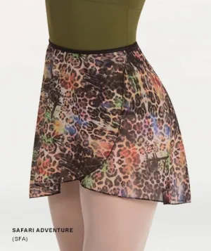 Body Wrappers Adult Chiffon Skirt - Safari Adventure
