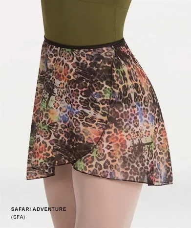 Body Wrappers Adult Chiffon Skirt - Safari Adventure