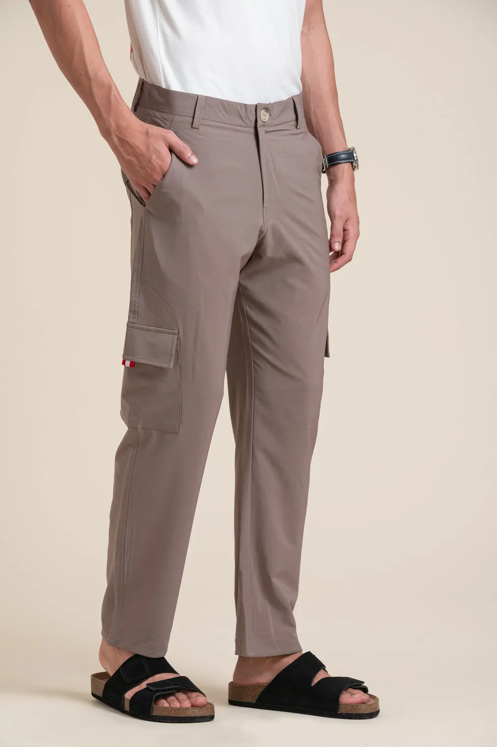 BROWN PATCH POCKET CARGO