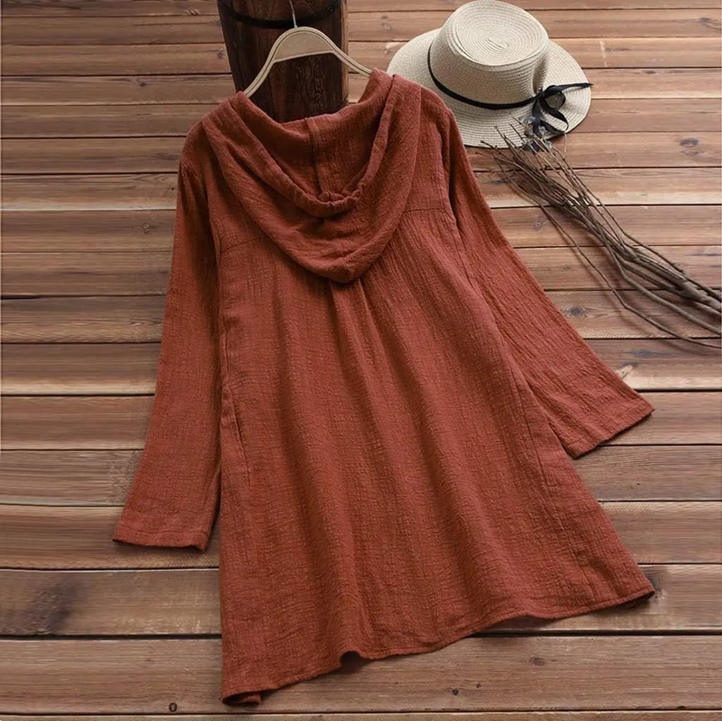 Button Down Blouses Tops Loose Crop Tops Tshirts Solid Color Shirt Long Sleeve Down Shirt Loose Fit Vacation Beach