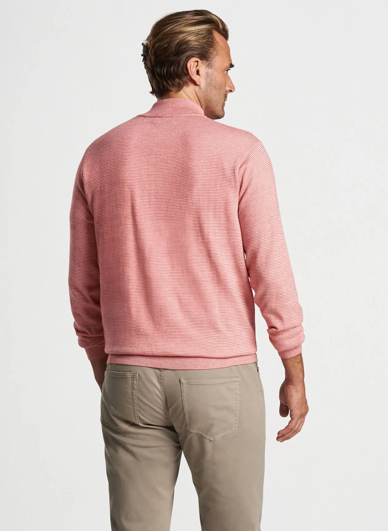 Canton Stripe Quarter-Zip Sweater