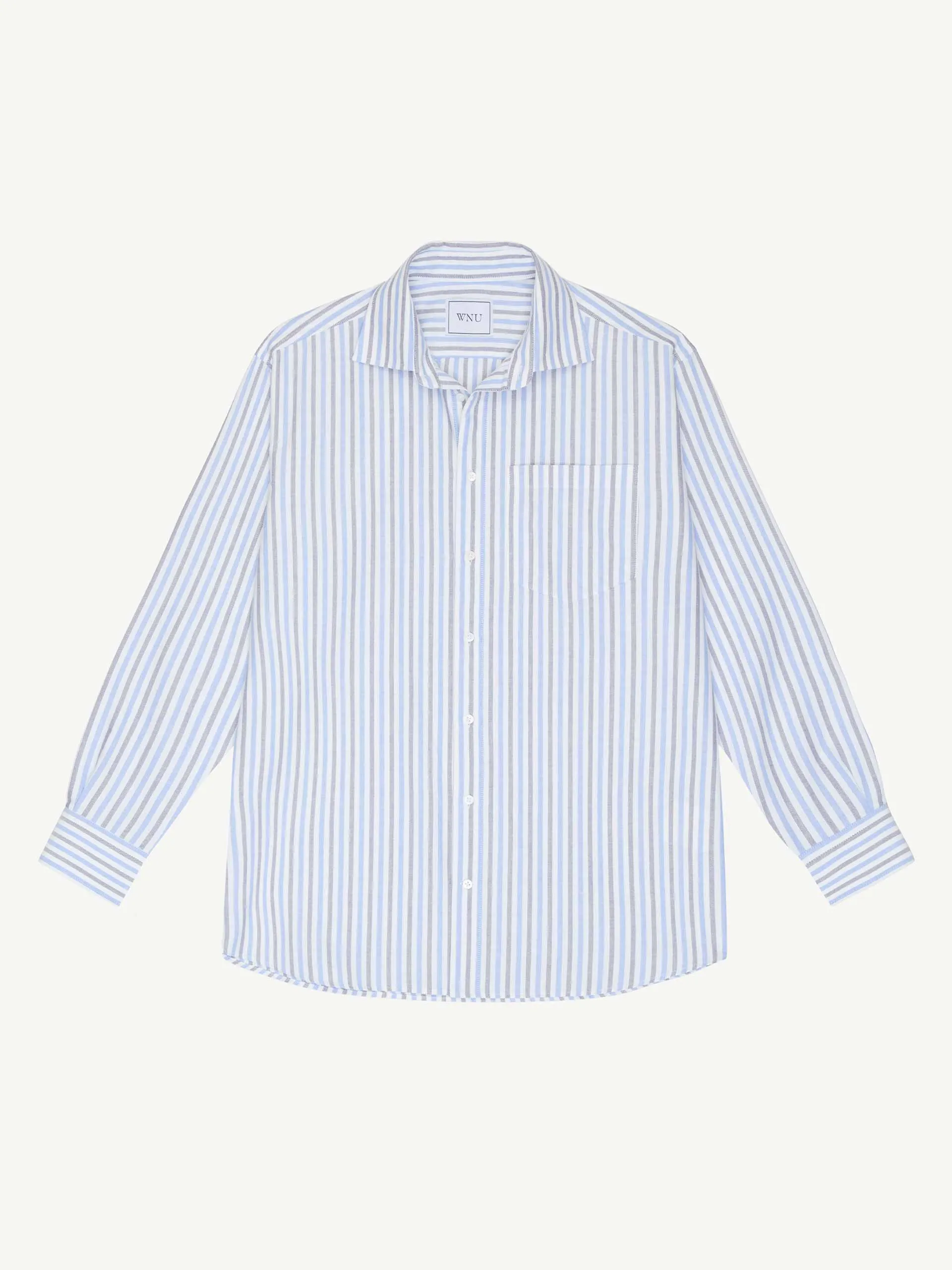 Chessie oxford, blue and navy stripe