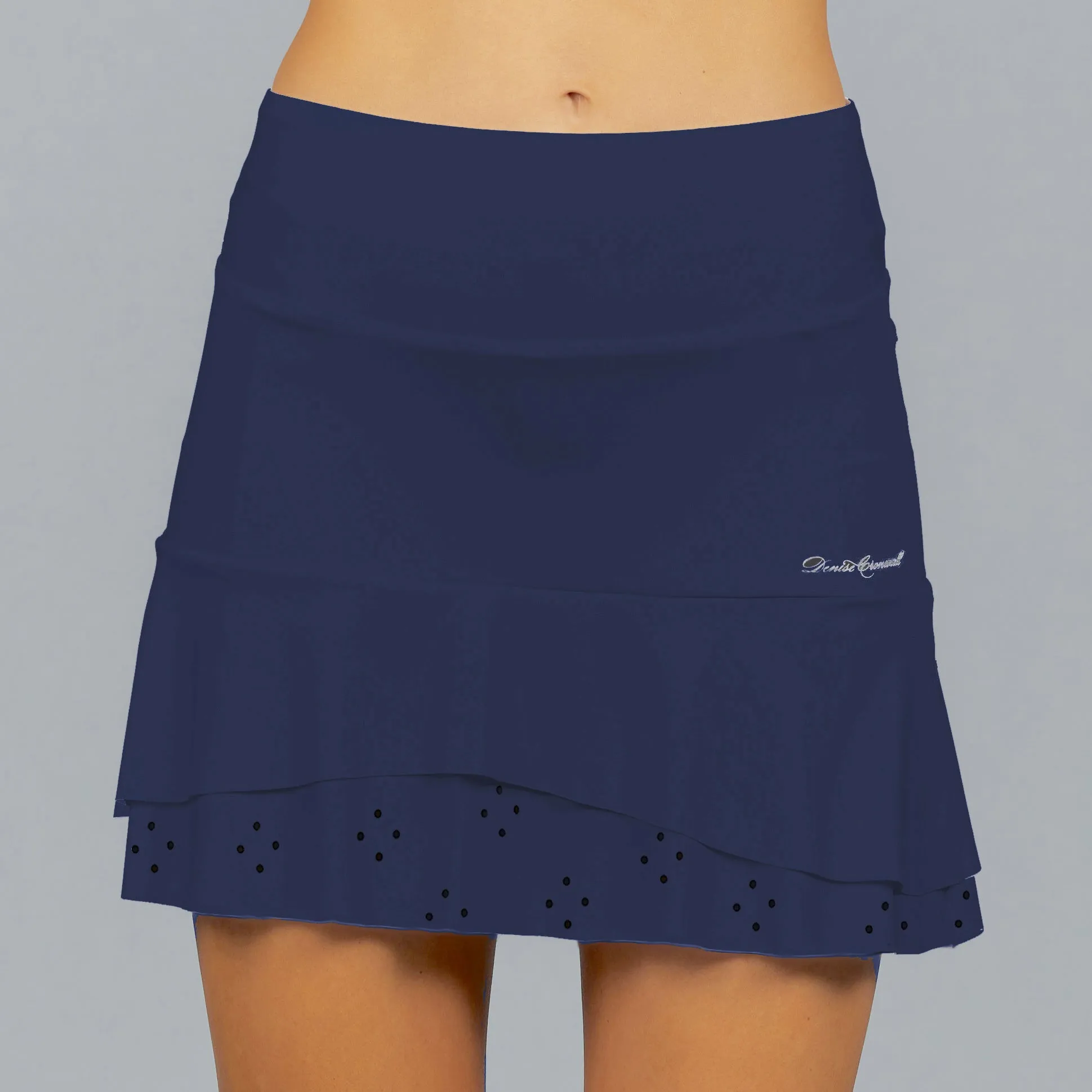 Classic Eyelet Mid Skort (navy)