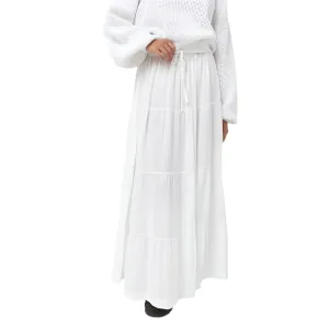 Classic Tiered Maxi Skirt