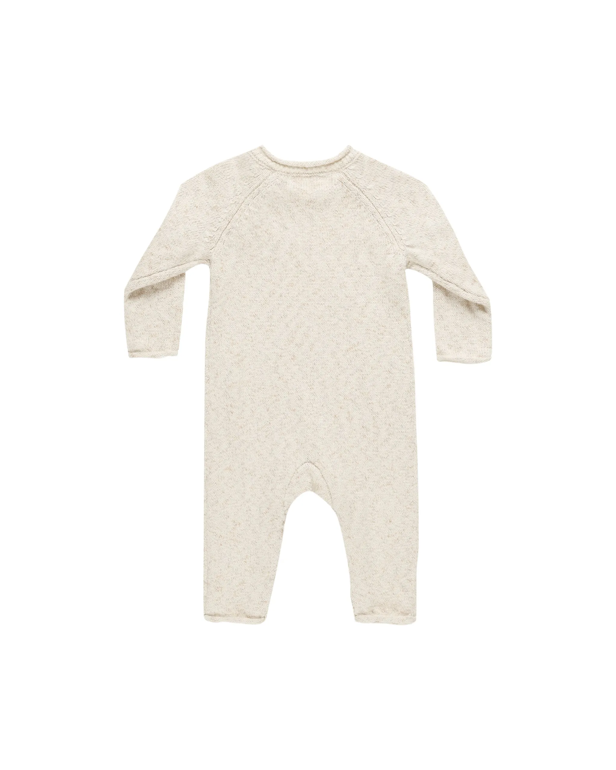 Cozy Heather Knit Jumpsuit | Speckled Natural