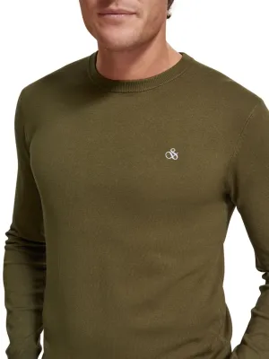 Crewneck Pullover in Algae
