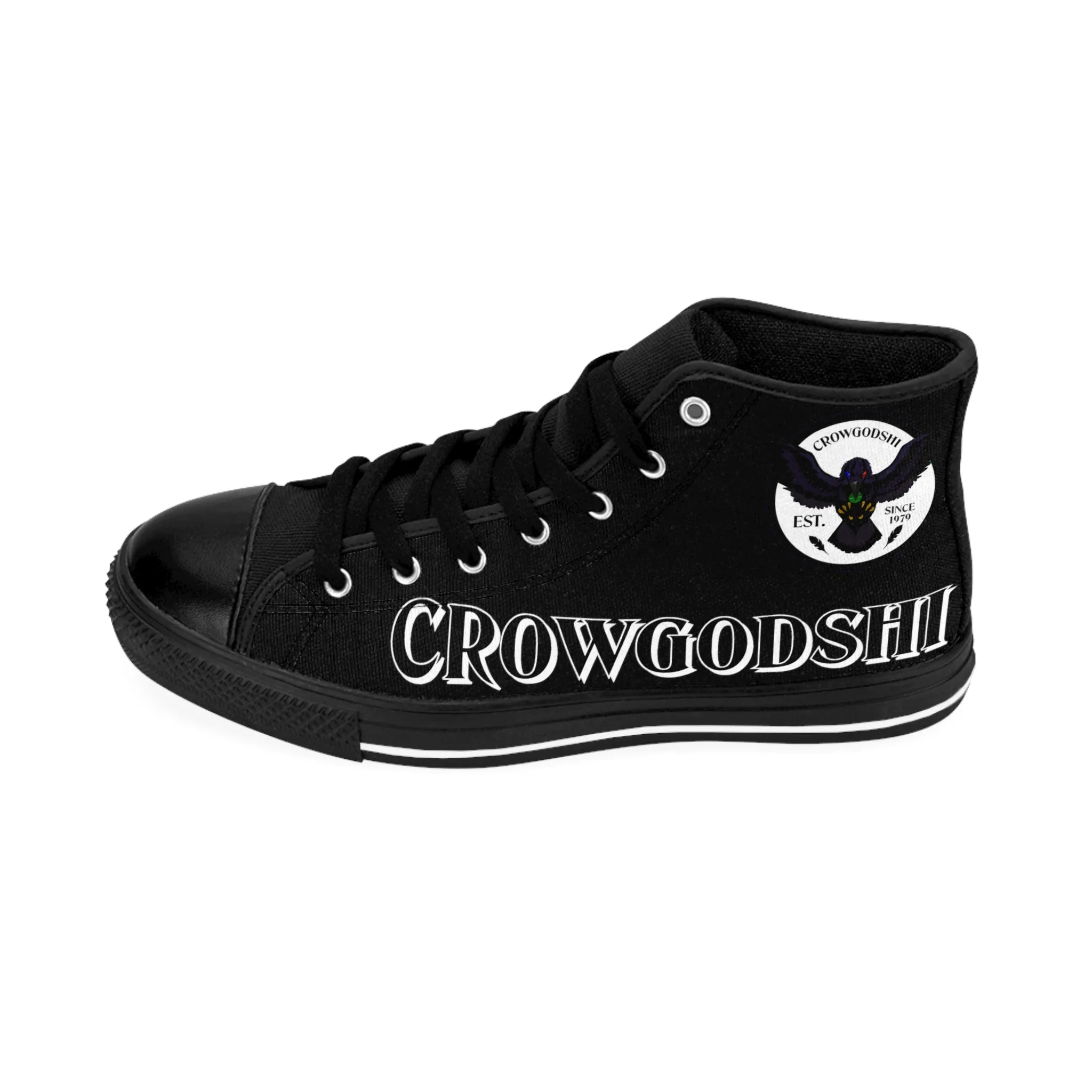 Crowgodshi High-Tops, BLACK