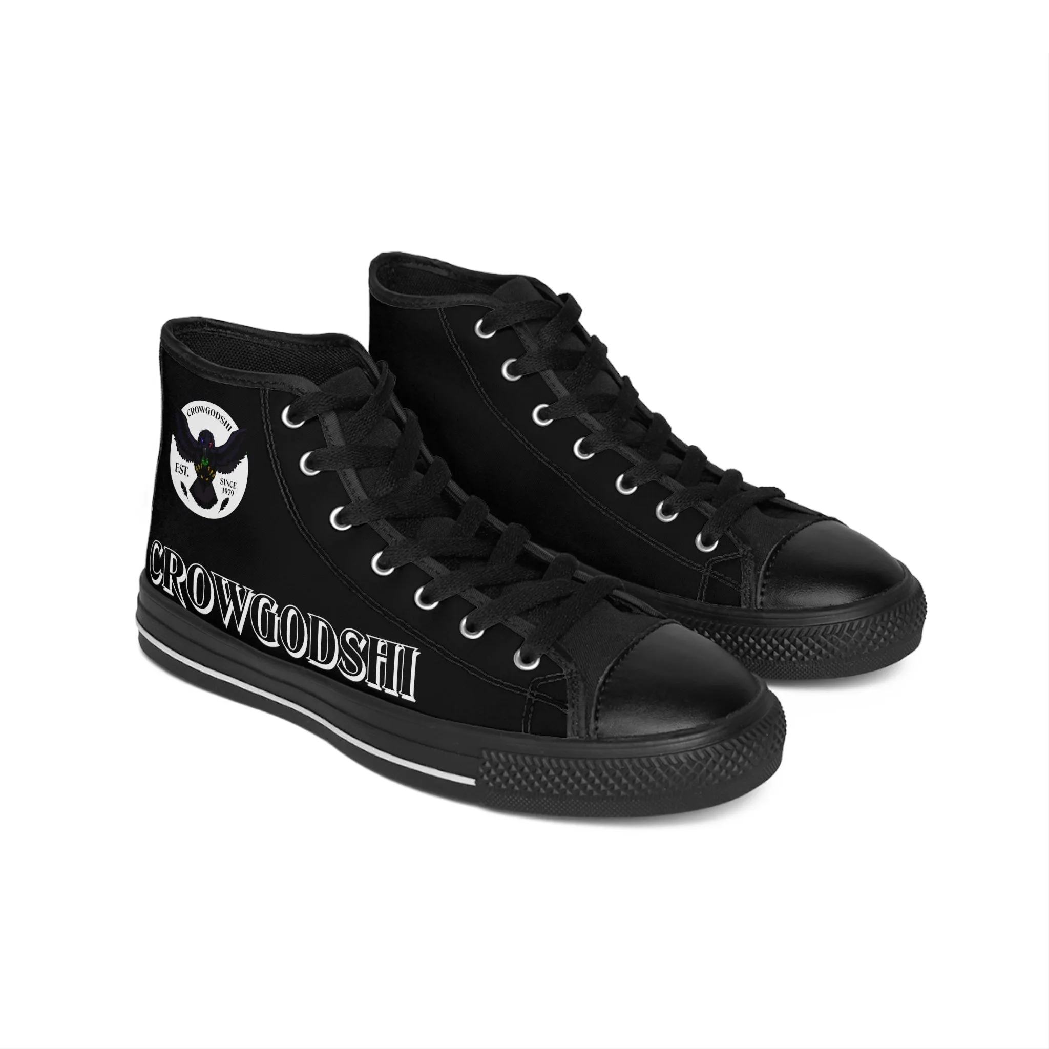 Crowgodshi High-Tops, BLACK