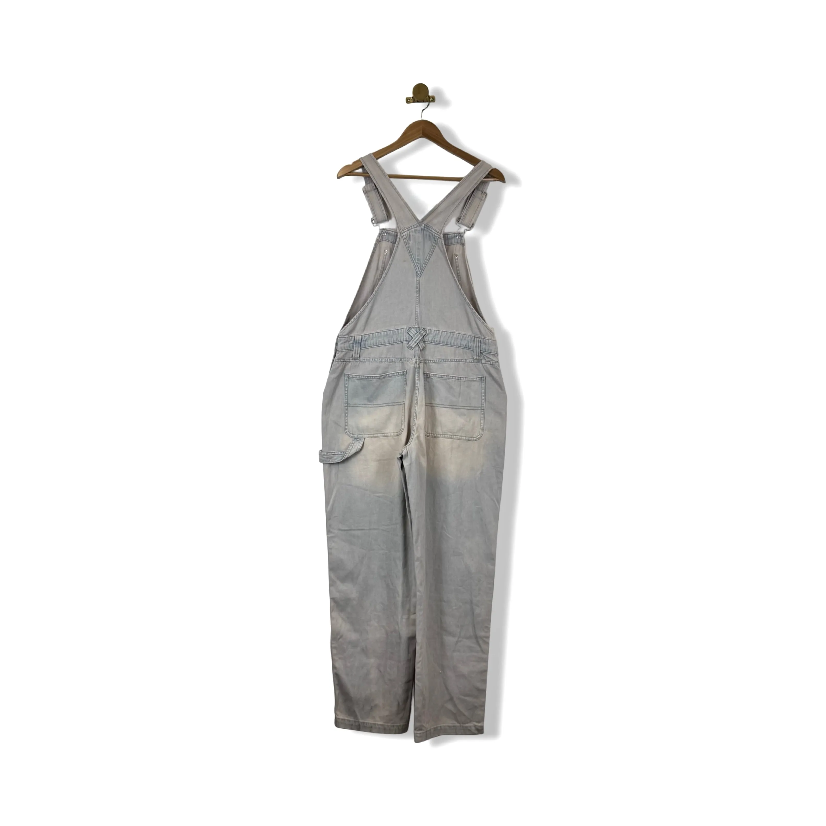 Décor Washed Denim Overalls