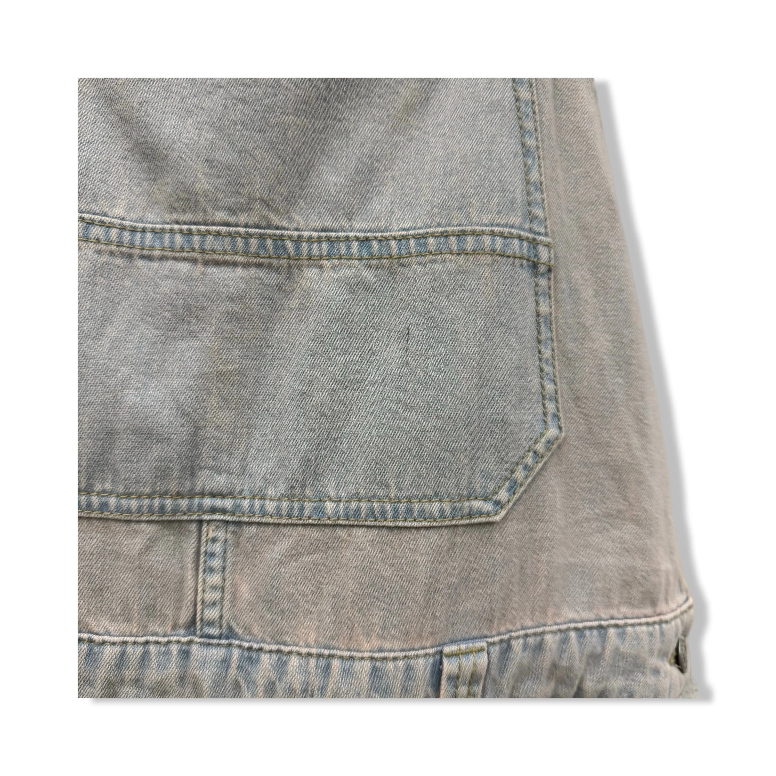 Décor Washed Denim Overalls