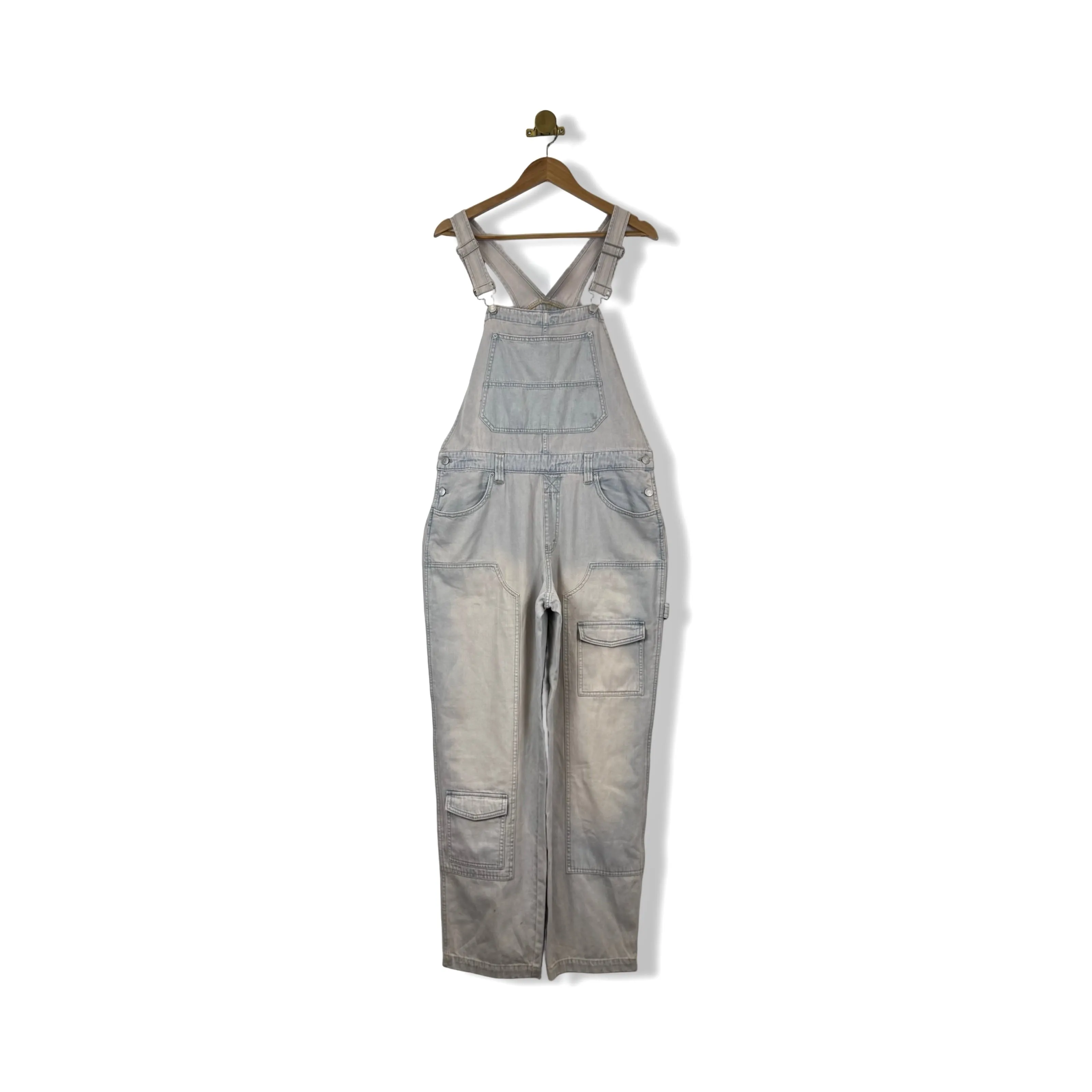 Décor Washed Denim Overalls