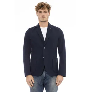 Distretto12 Elegant Blue Fabric Jacket for Men