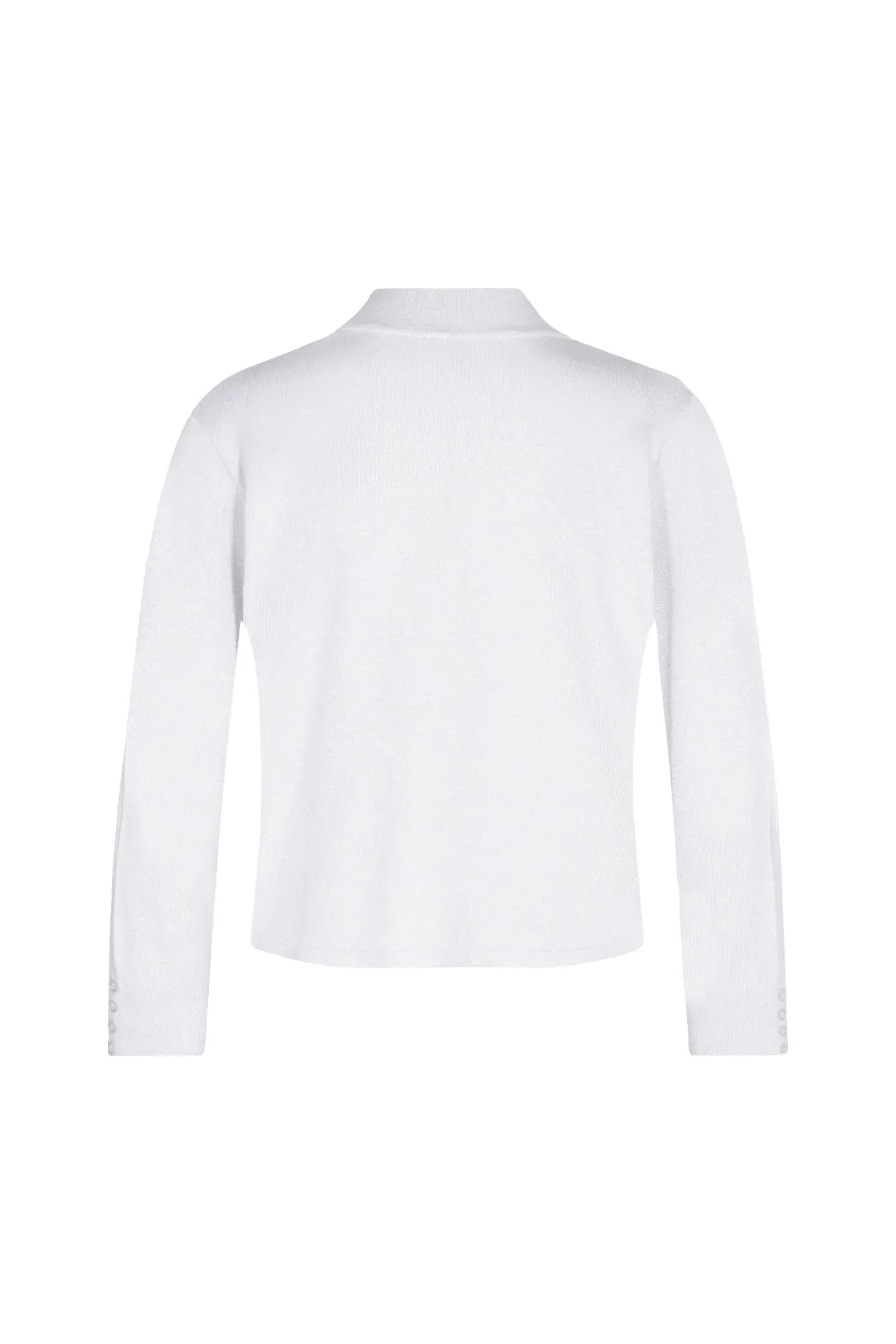 Dollie Open-Front Cardigan - White