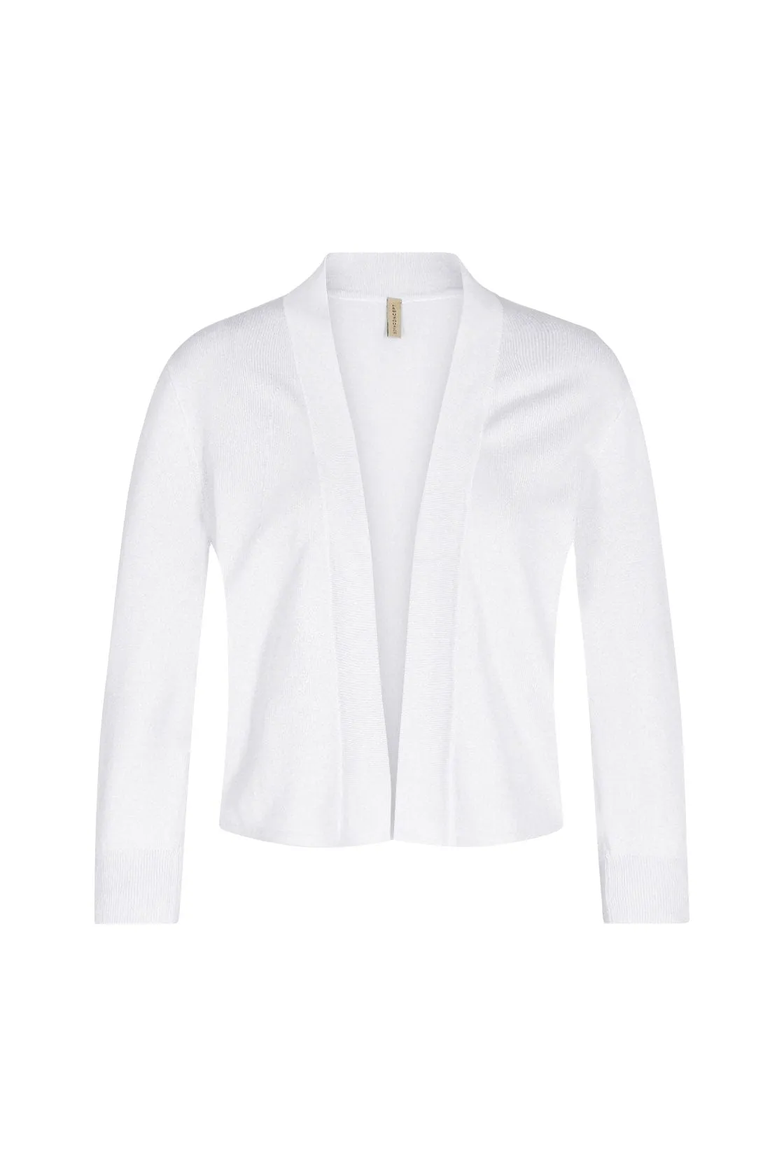 Dollie Open-Front Cardigan - White