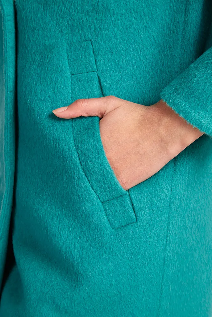 Donalda Coat - Turqoise