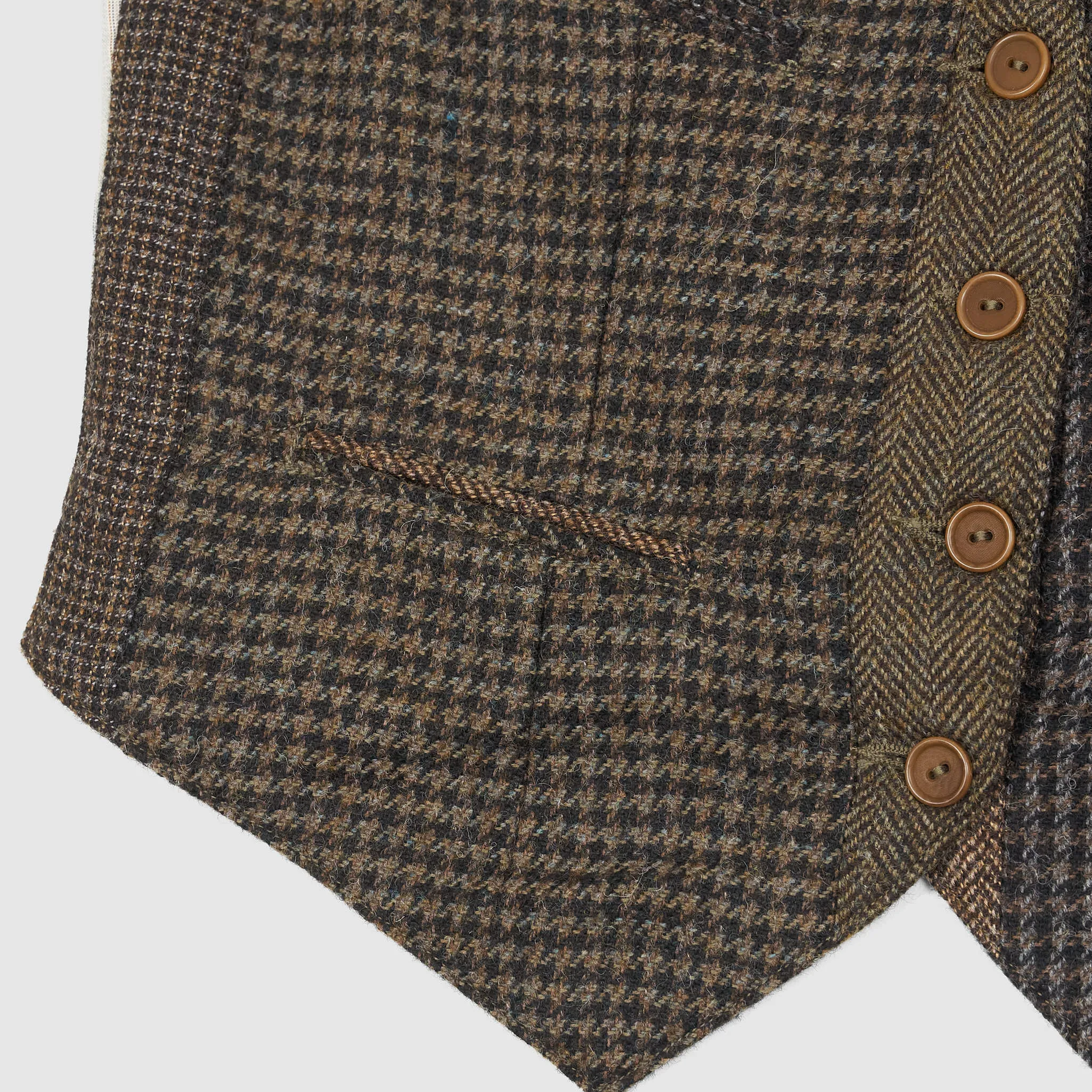 Double RL Ladies Lined Tweed Vest