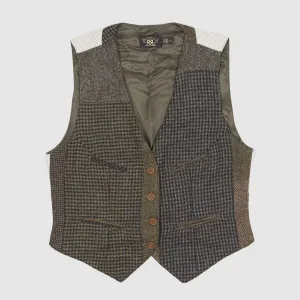 Double RL Ladies Lined Tweed Vest
