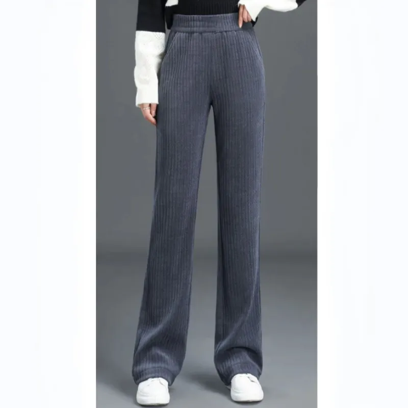 🎁Early Winter Sale 49% Off✨Women's Versatile Simple Stretch Elastic Waist Loose Wide Leg Pants