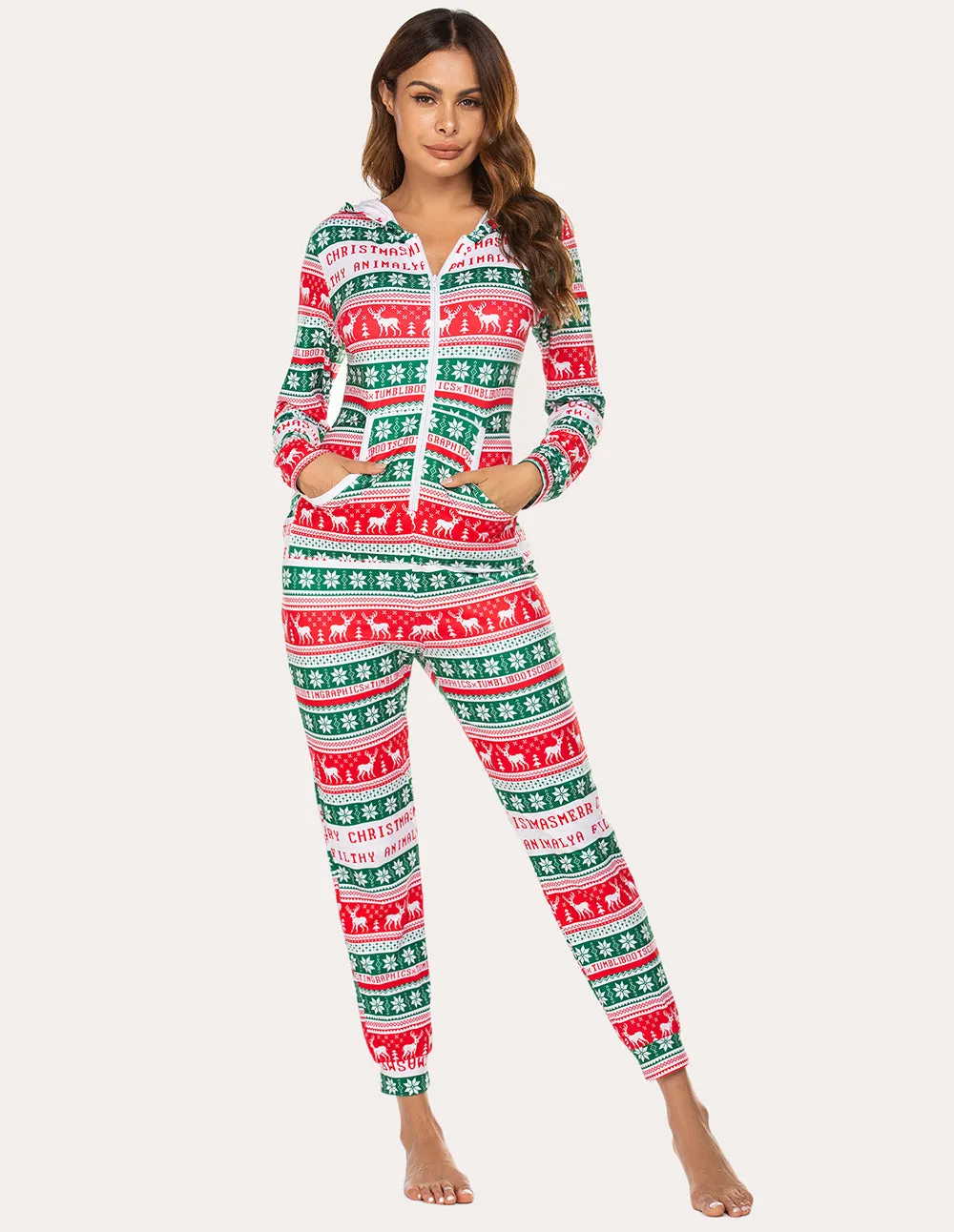 Ekouaer Cozy Hooded Onesies Jumpsuits (US Only)