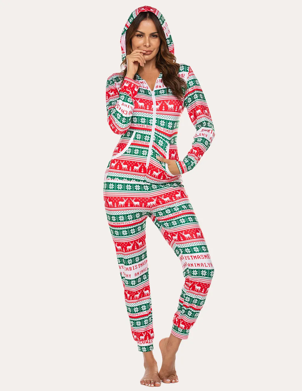 Ekouaer Cozy Hooded Onesies Jumpsuits (US Only)