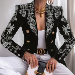 FashionSierra - Plus Size Elegant Butterfly Blazer