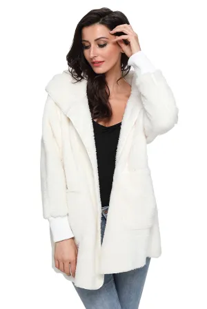 Fleece Soft Hoodie Style Warm Coat