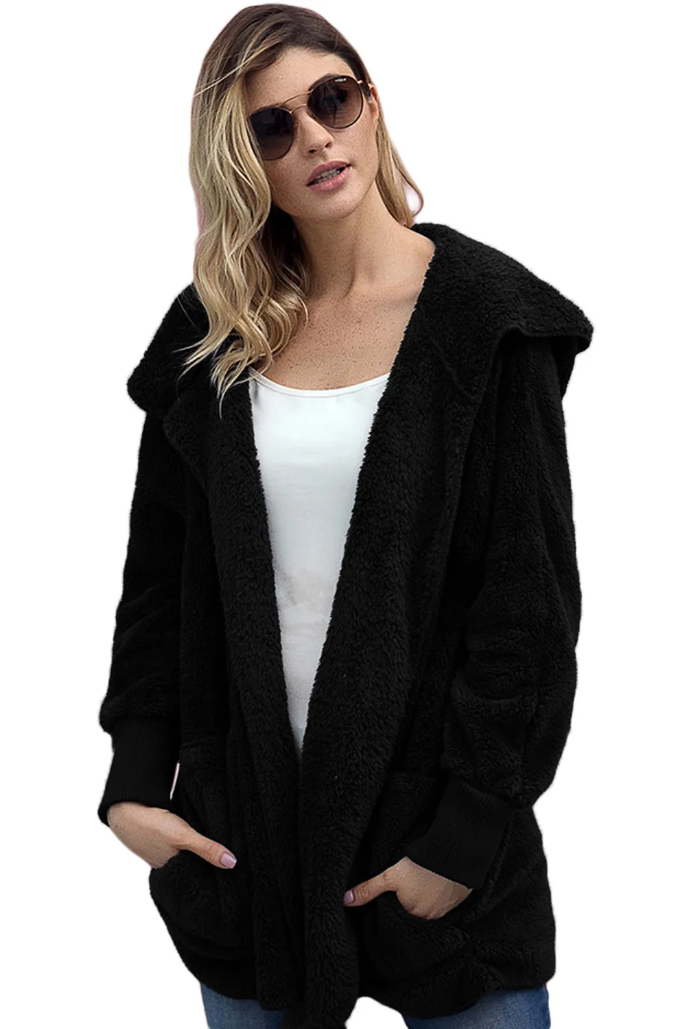 Fleece Soft Hoodie Style Warm Coat