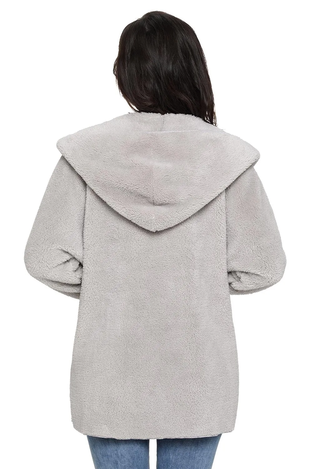 Fleece Soft Hoodie Style Warm Coat