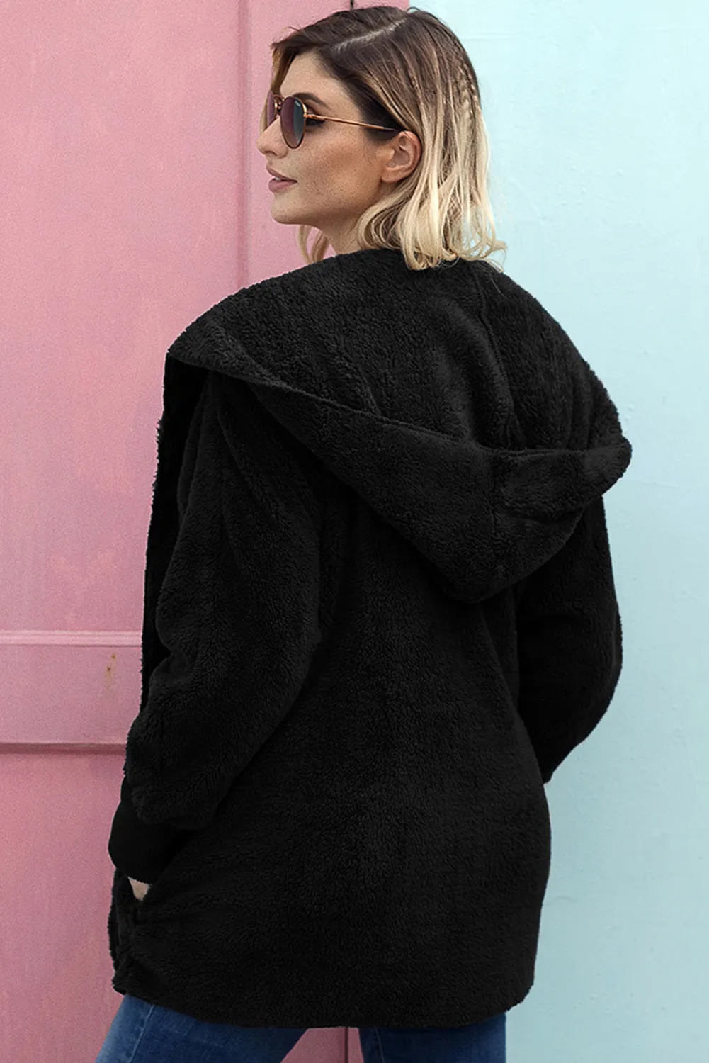 Fleece Soft Hoodie Style Warm Coat