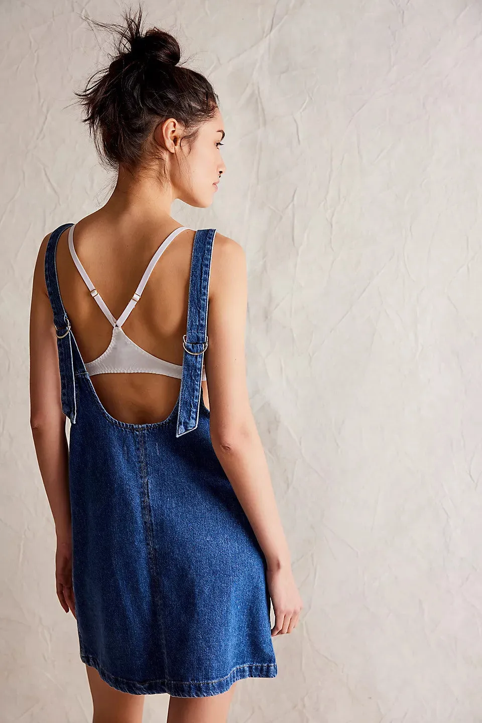 Free People High Roller Skirtall in Sapphire Blue