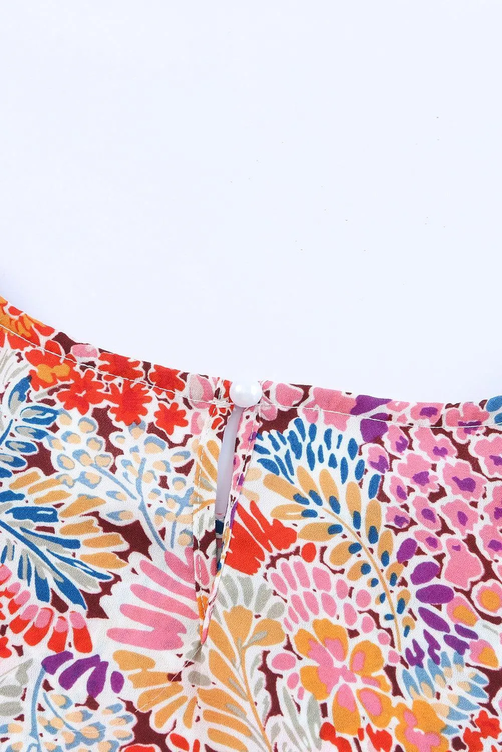 Full Of Life Crewneck Floral Long Sleeve Blouse