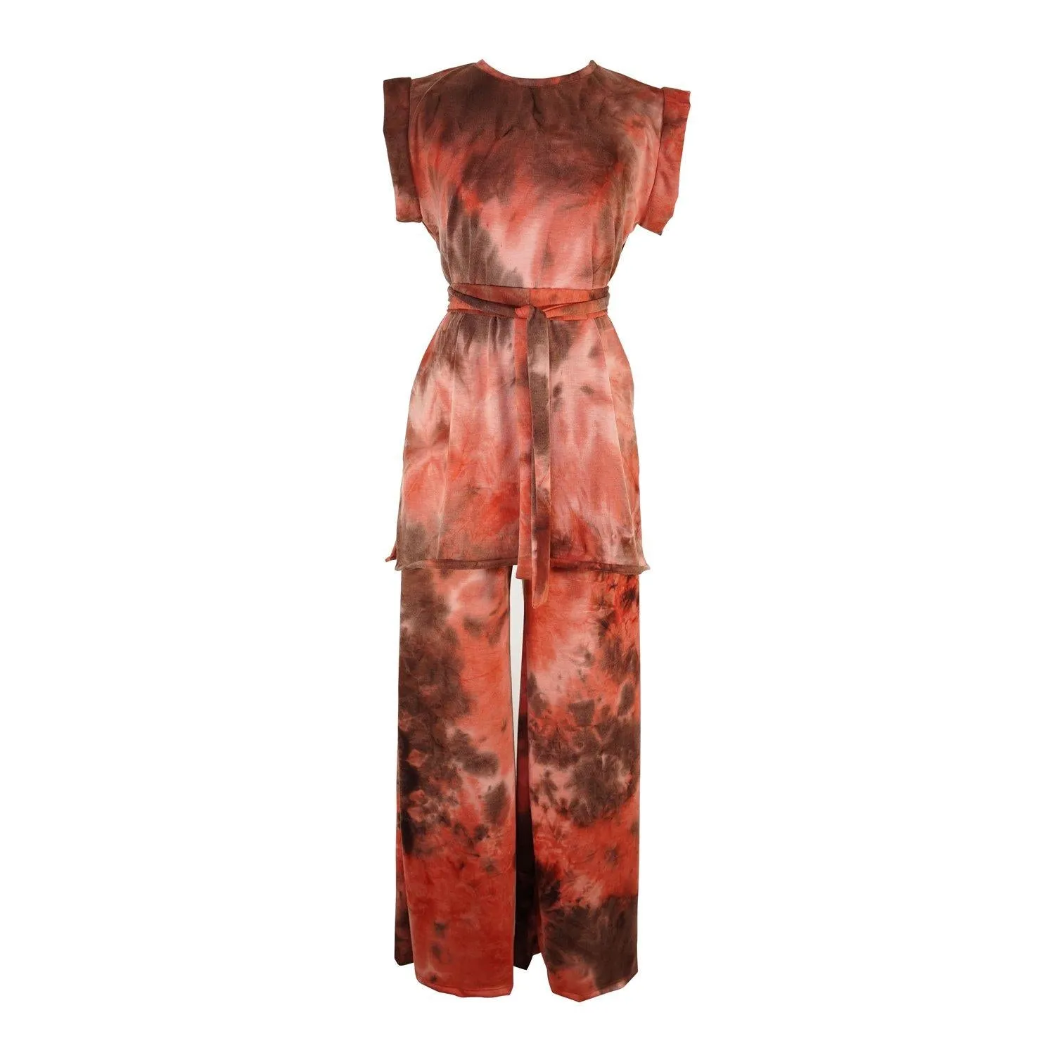 Ginger Smoke Tunic & Palazzo Pant Set