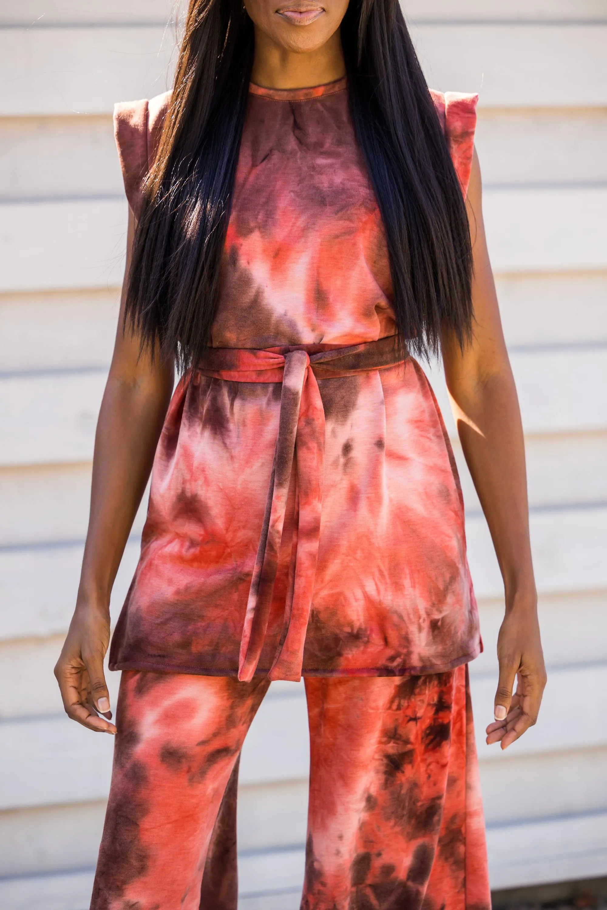 Ginger Smoke Tunic & Palazzo Pant Set
