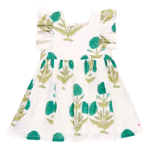 Girls Elsie Dress - Jade Dandelion