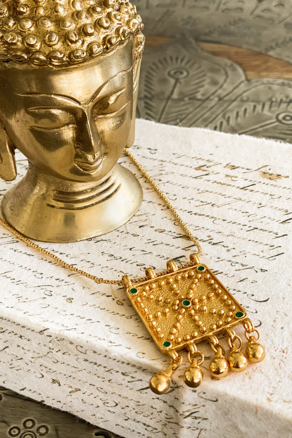 Harasi Necklace Dark Green