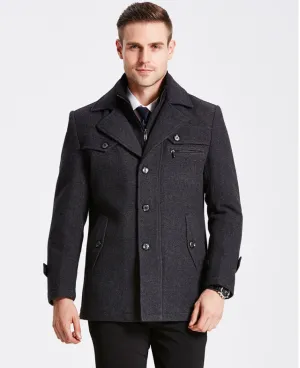Heren Winterjas Wol en Warm