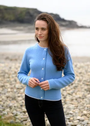 IrelandsEye Women's Killiney Cardigan | Pale Blue