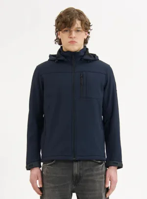 JACKSON - SOFTSHELL DEWSPO BONDED MESH JACKET "NAVY"