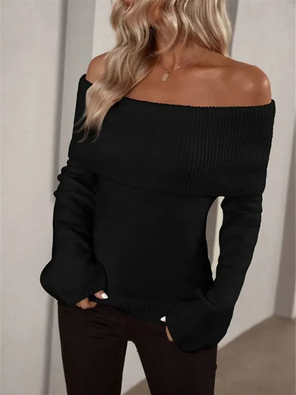 Knitted Long-sleeved Sweater Stylish Women's Sweaters for Every Occasion