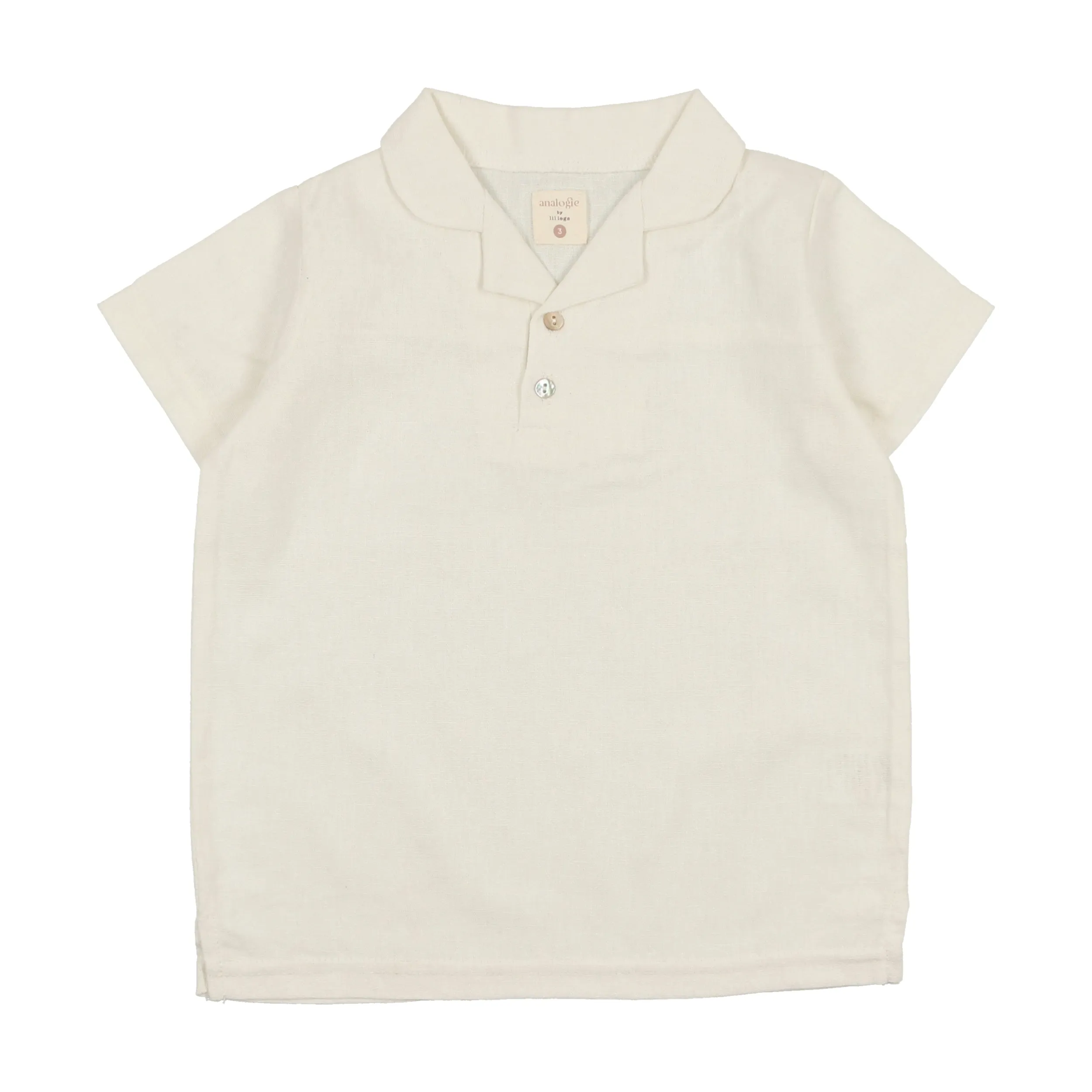 Lil Legs Cream Collar Shirt