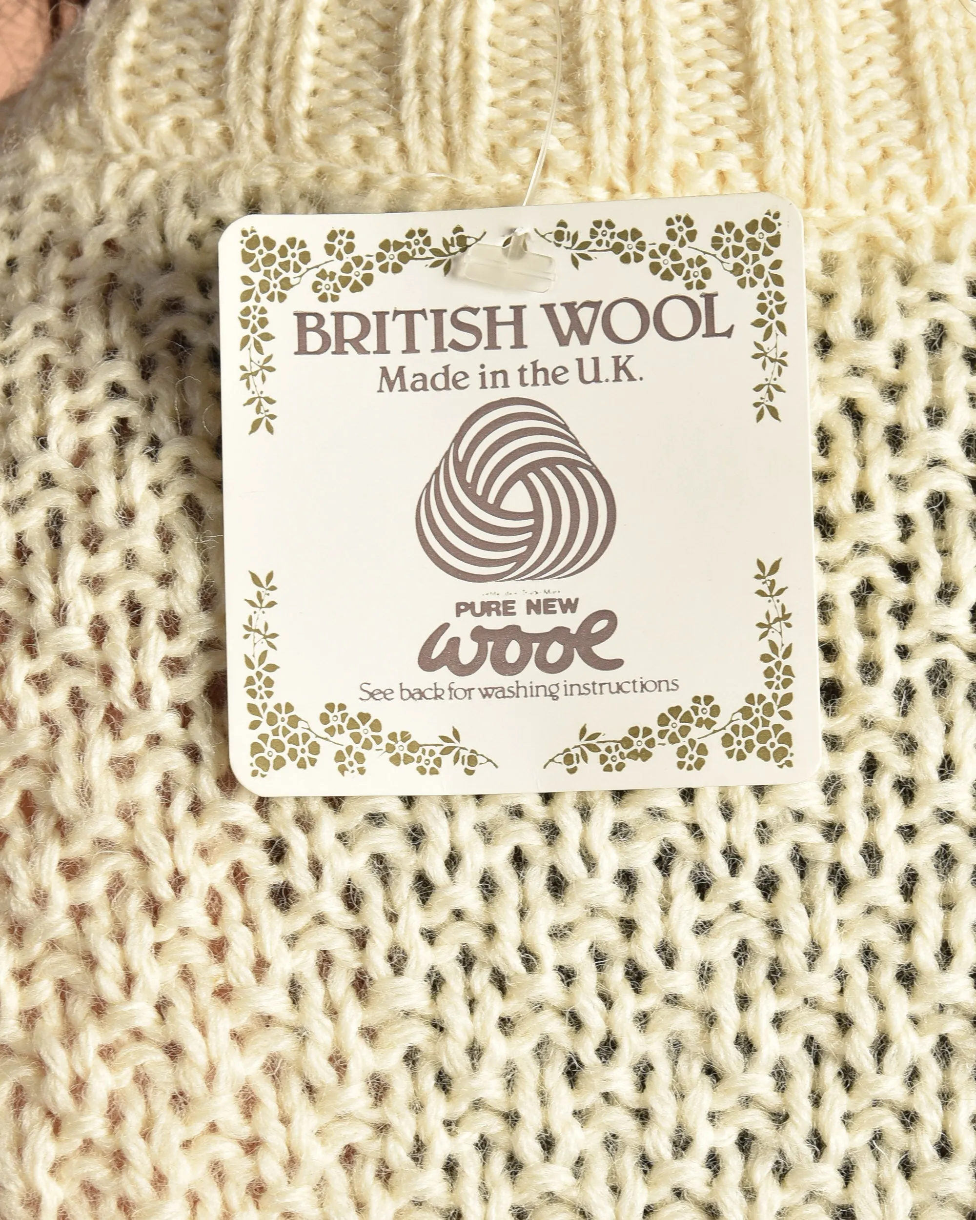 Little Woods 1980s Unworn Cable Knit Sweater