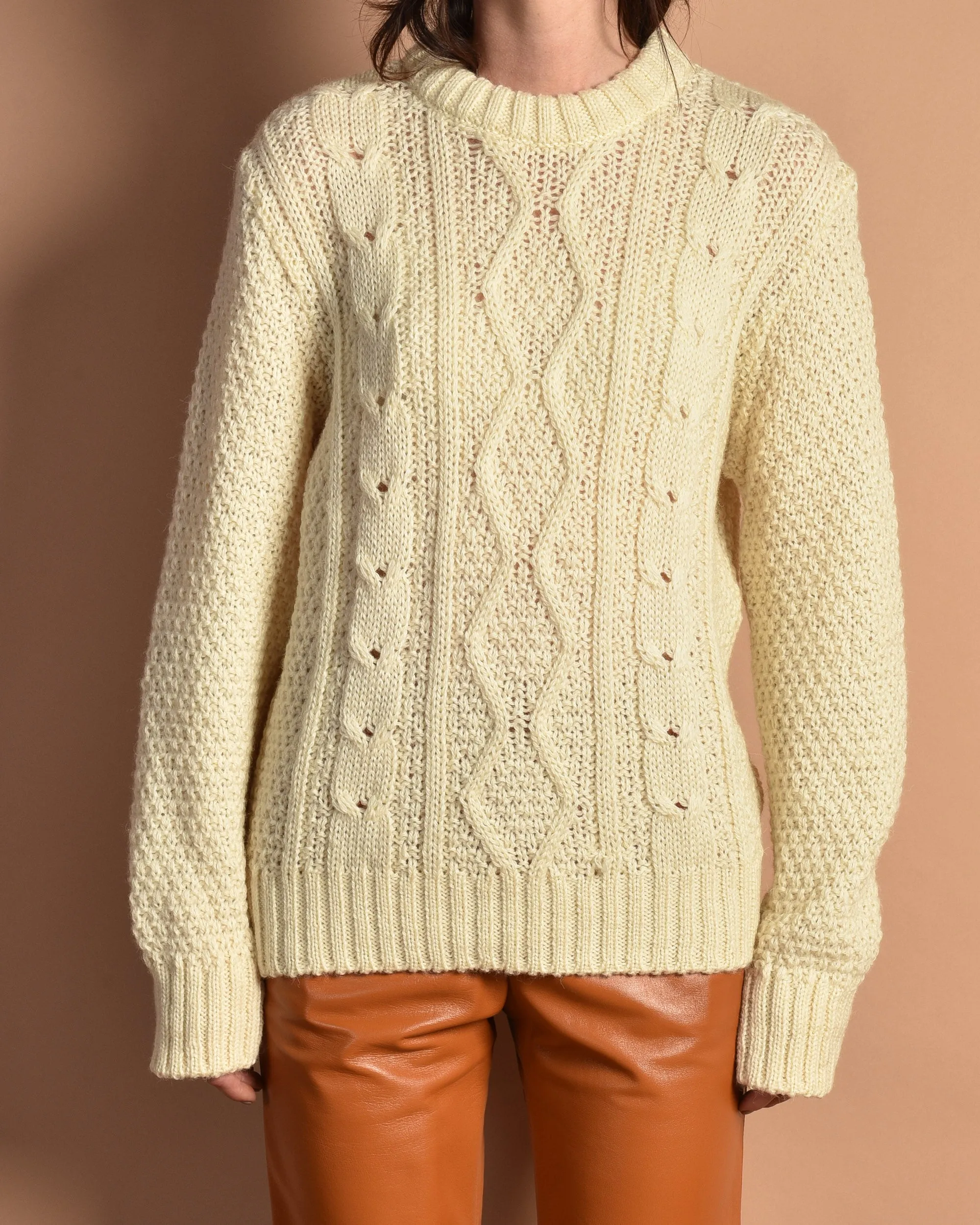 Little Woods 1980s Unworn Cable Knit Sweater