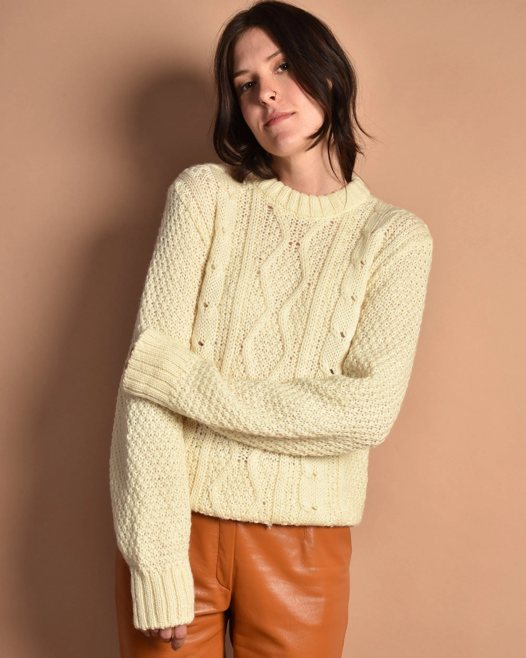 Little Woods 1980s Unworn Cable Knit Sweater