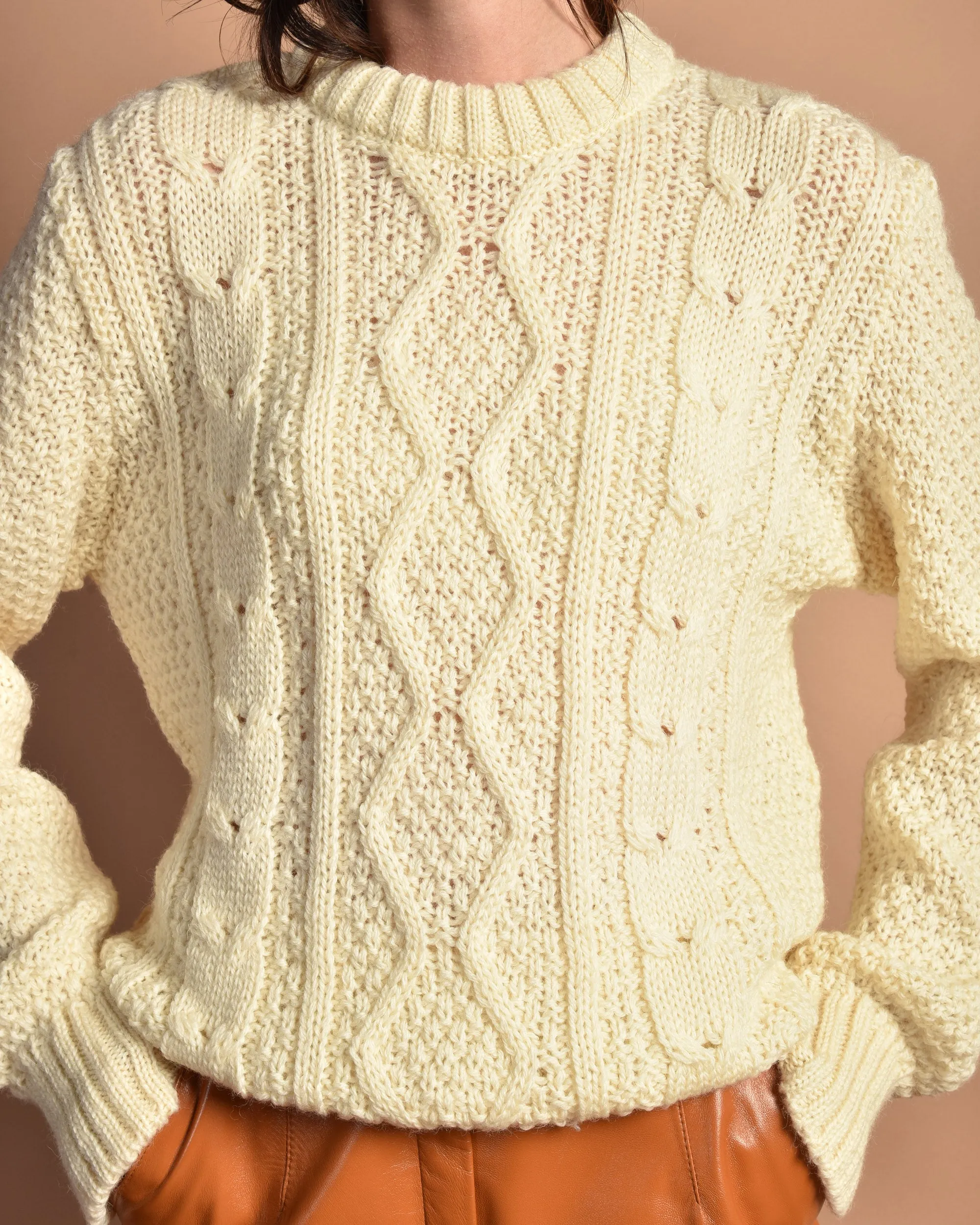 Little Woods 1980s Unworn Cable Knit Sweater
