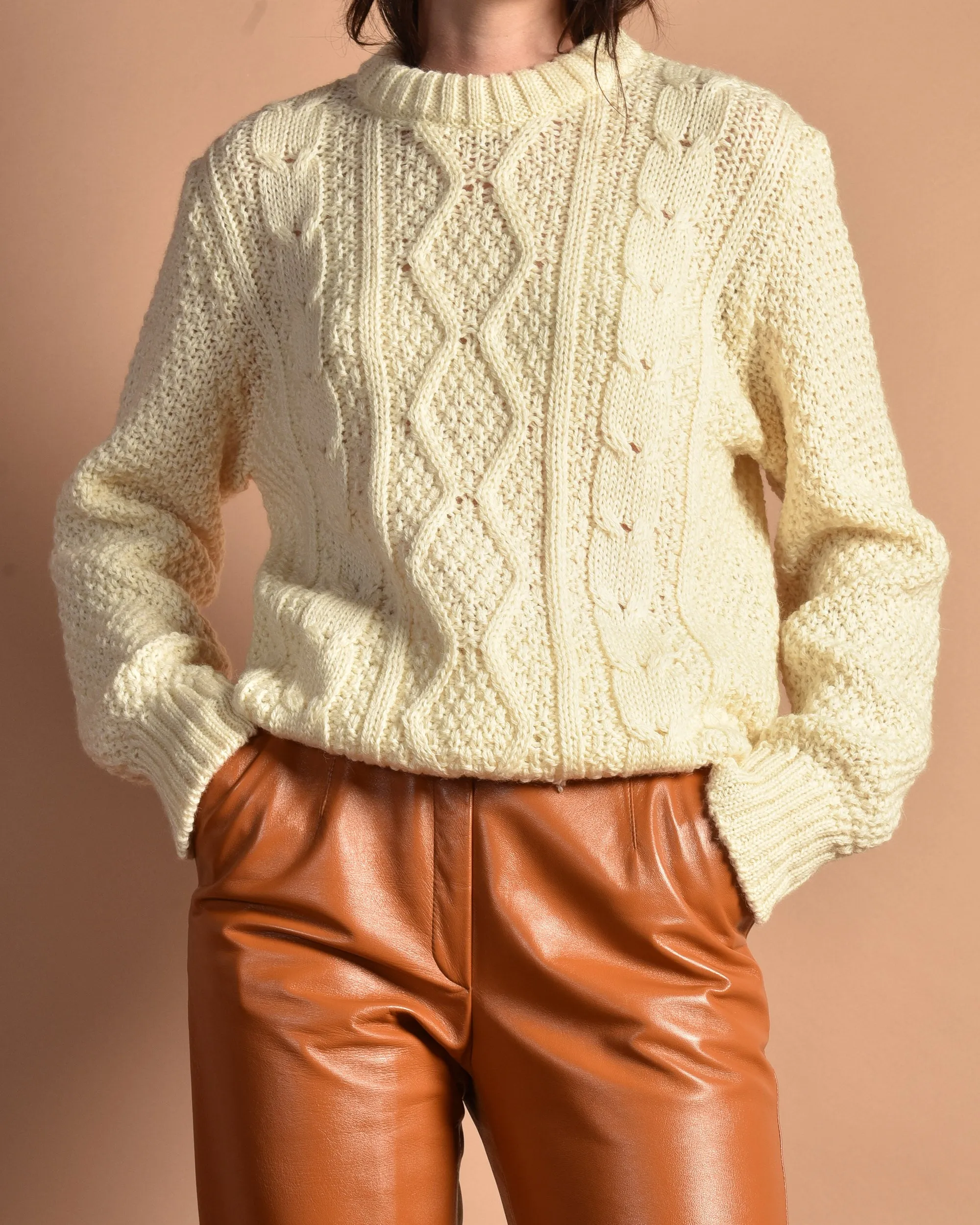Little Woods 1980s Unworn Cable Knit Sweater